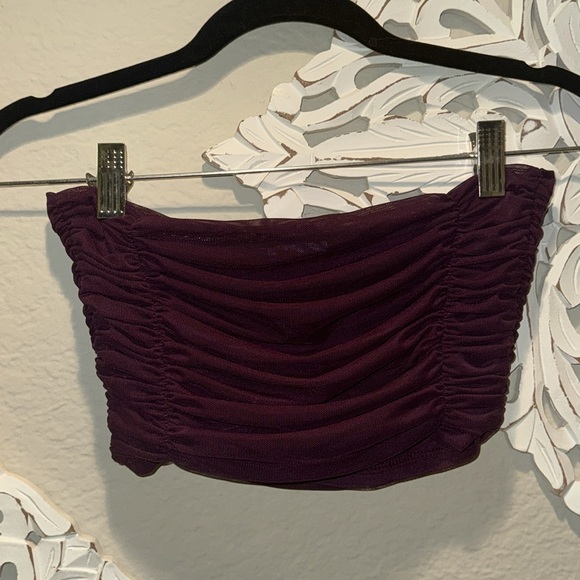 Free People Ruched Mesh Bandeau - Picture 4 of 4